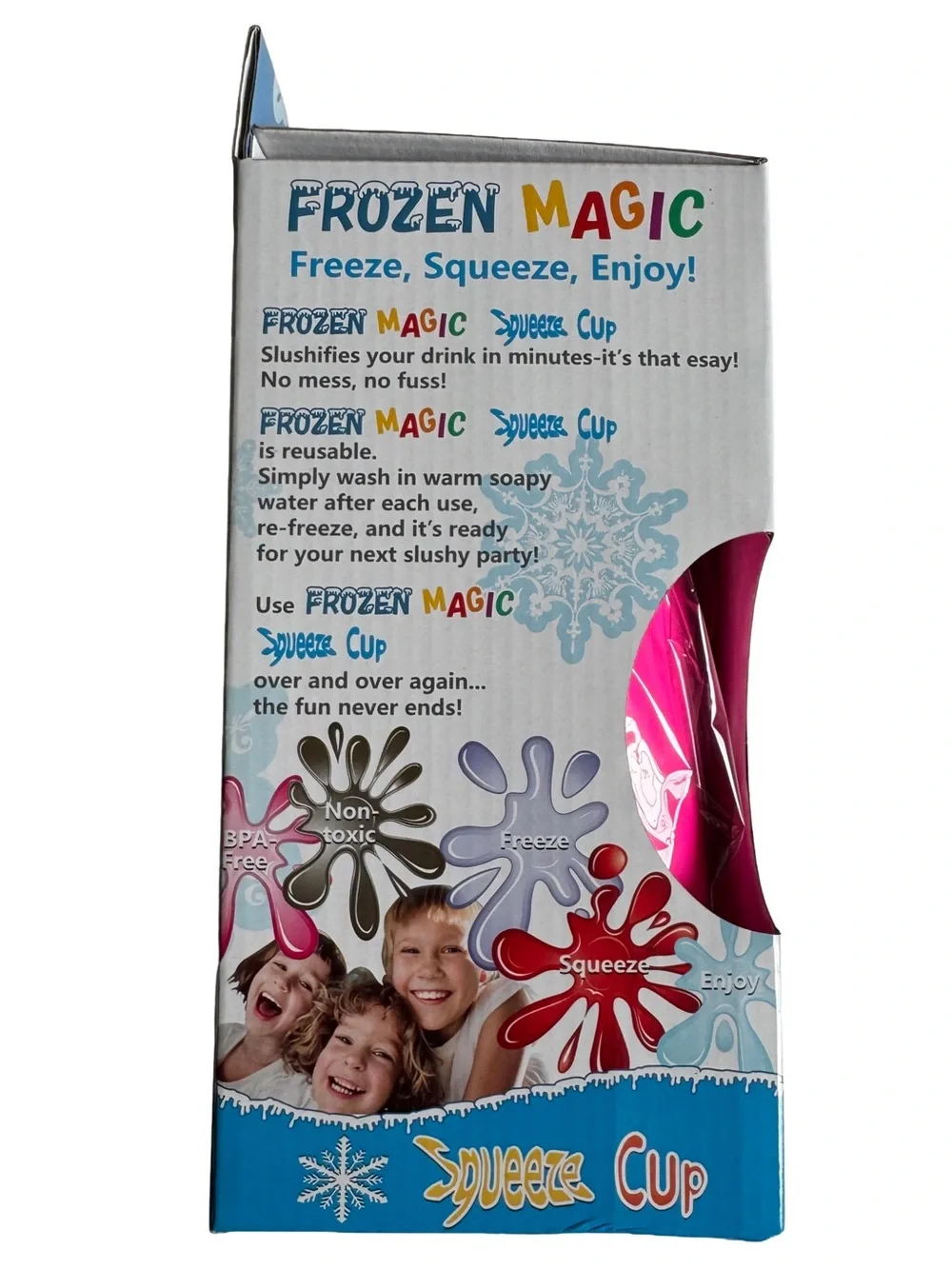 Frozen Magic Pink Squeeze Cup